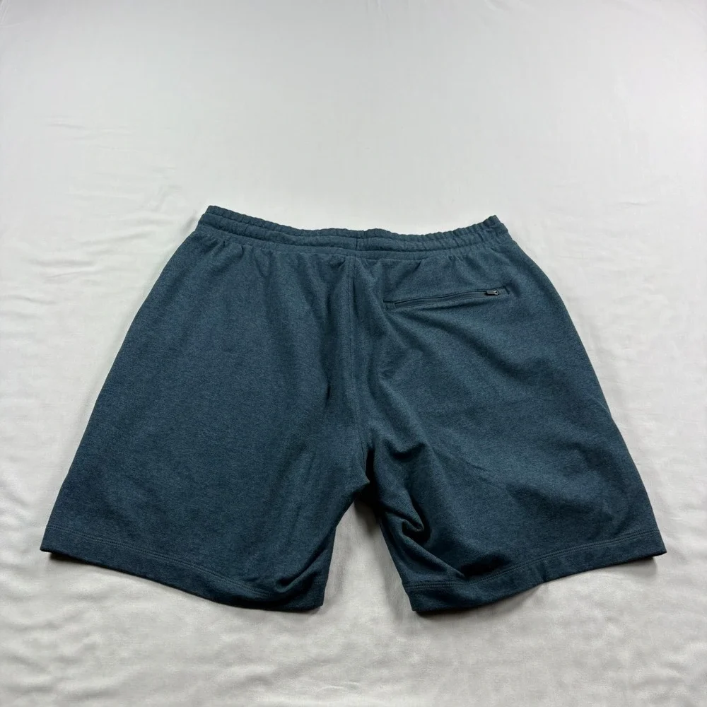 Vuori Ponto Performance Shorts Men Medium Blue Stretch Athletic Gym Lounge Sweat